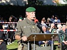 Brigadier Horst Hofer bei seiner Ansprache.