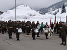 Am Ende gab es noch eine Showeinlage von der Militärmusik Salzburg.